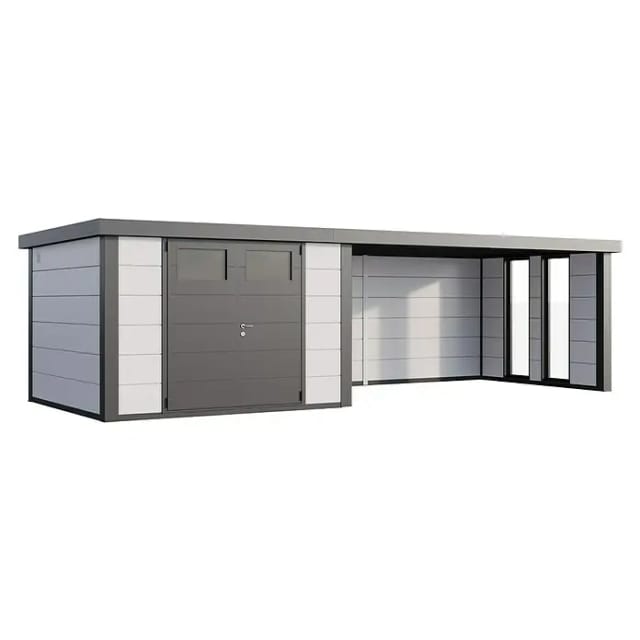 Telluria Gerätehaus »Classico«, BxHxT: 812 x 219 x 318 cm (Außenmaß inkl. Dachüberstand) - weiss