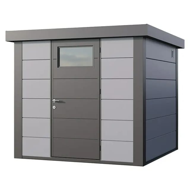 Telluria Gerätehaus »Classico«, BxHxT: 258 x 219 x 258 cm (Außenmaß inkl. Dachüberstand) - grau