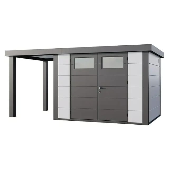 Telluria Gerätehaus »Classico«, BxHxT: 486 x 219 x 258 cm (Außenmaß inkl. Dachüberstand) - weiss