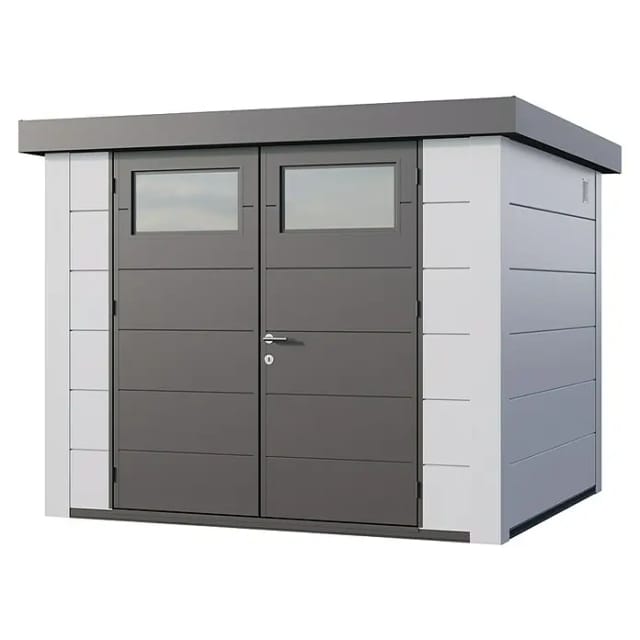 Telluria Gerätehaus »Classico«, BxHxT: 288 x 219 x 258 cm (Außenmaß inkl. Dachüberstand) - weiss