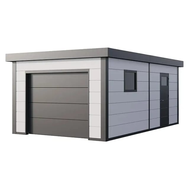 Telluria Garage, BxT: 358 x 628 cm (Außenmaße) - weiss