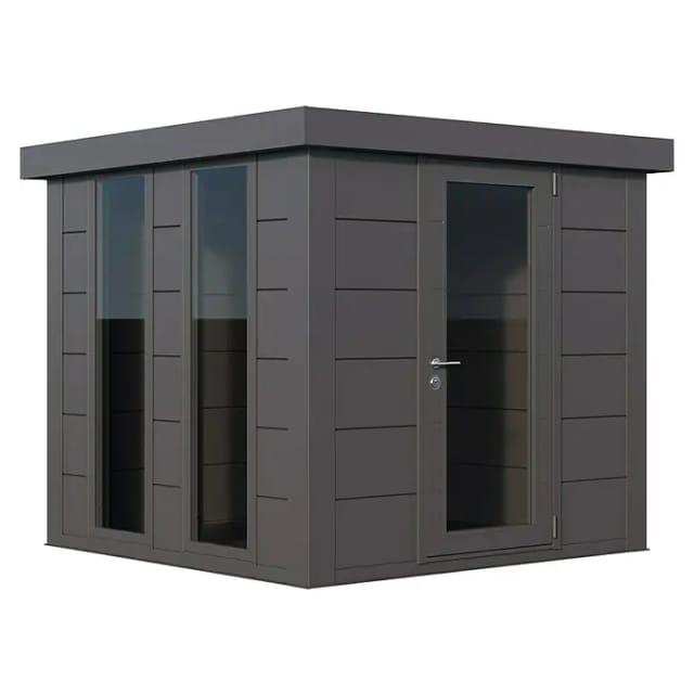 Telluria Gerätehaus »Luminato«, BxHxT: 258 x 219 x 258 cm (Außenmaß inkl. Dachüberstand) - silberfarben