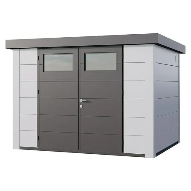 Telluria Gerätehaus »Classico«, BxHxT: 318 x 219 x 258 cm (Außenmaß inkl. Dachüberstand) - weiss