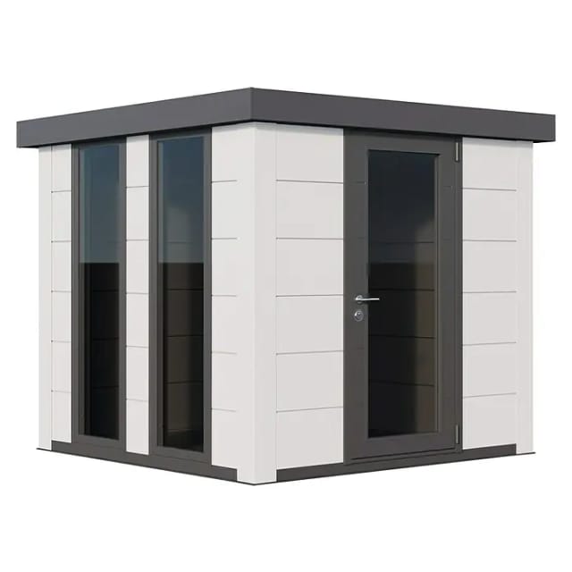 Telluria Gerätehaus »Luminato«, BxHxT: 258 x 219 x 258 cm (Außenmaß inkl. Dachüberstand) - weiss