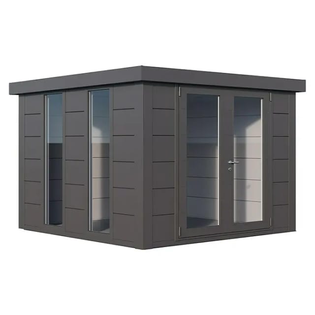 Telluria Gerätehaus »Luminato«, BxHxT: 318 x 219 x 318 cm (Außenmaß inkl. Dachüberstand) - silberfarben