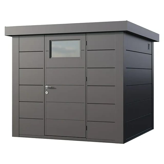 Telluria Gerätehaus »Classico«, BxHxT: 258 x 219 x 258 cm (Außenmaß inkl. Dachüberstand) - silberfarben