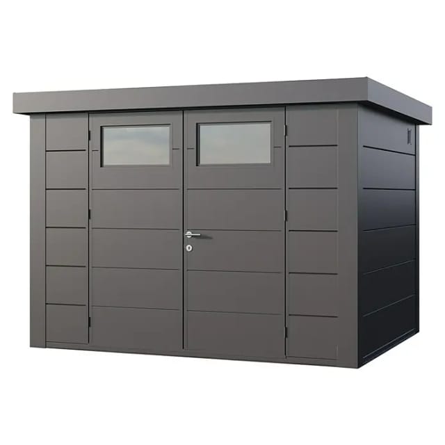 Telluria Gerätehaus »Classico«, BxHxT: 318 x 219 x 258 cm (Außenmaß inkl. Dachüberstand) - silberfarben