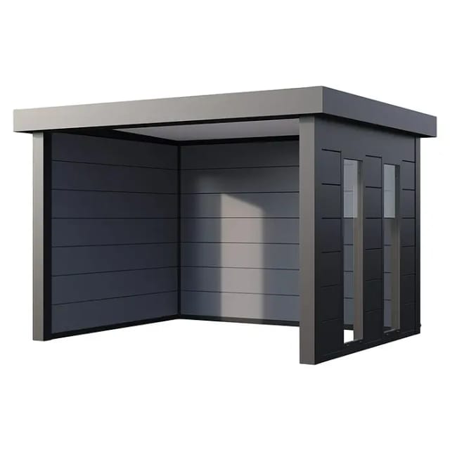 Telluria Pavillon »Singolo«, BxT: 358 x 298 cm (Außenmaß), inkl. Fenster, anthrazit - grau