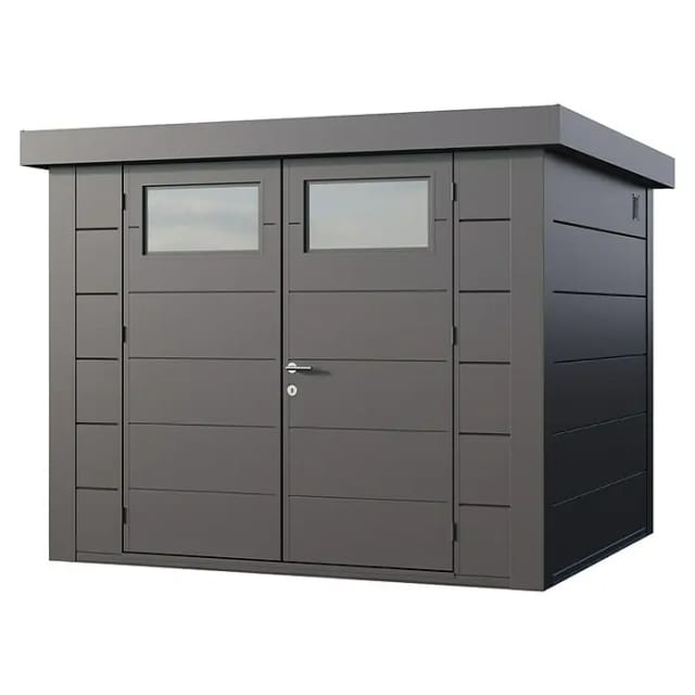 Telluria Gerätehaus »Classico«, BxHxT: 288 x 219 x 258 cm (Außenmaß inkl. Dachüberstand) - silberfarben