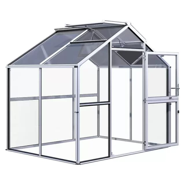 KGT Gewächshaus »Novum«, 5,68 m², silberfarben