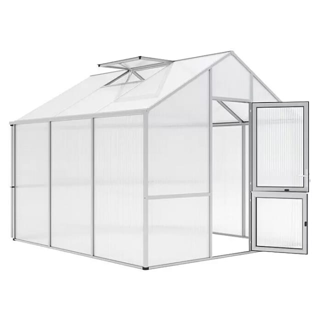 KGT Gewächshaus »Dahlie«, 9,59 m², silberfarben