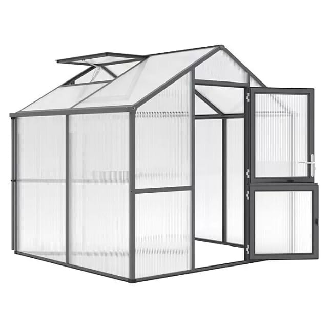 KGT Gewächshaus »Iris«, 5,06 m², grau