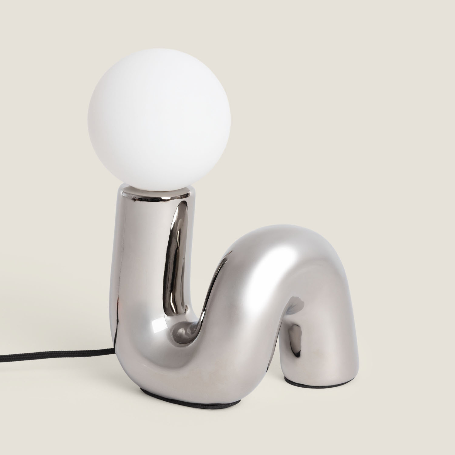 Tischlampe Keramik Arlo S Silber