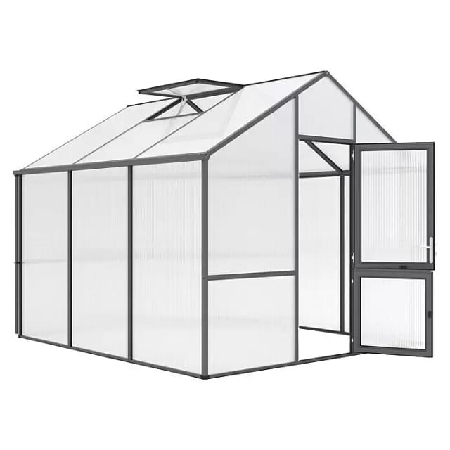 KGT Gewächshaus »Dahlie«, 9,59 m², anthrazitgrau