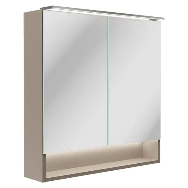 FACKELMANN Spiegelschrank »B.Paris«, Cubanit Grau, BxHxT: 70 x 71,8 x 15,6 cm