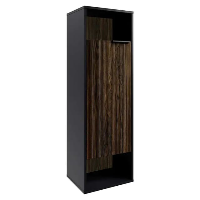 FACKELMANN Midischrank »B.Paris«, BxHxT: 40,2 x 125,7 x 32 cm, Schwarz matt - braun