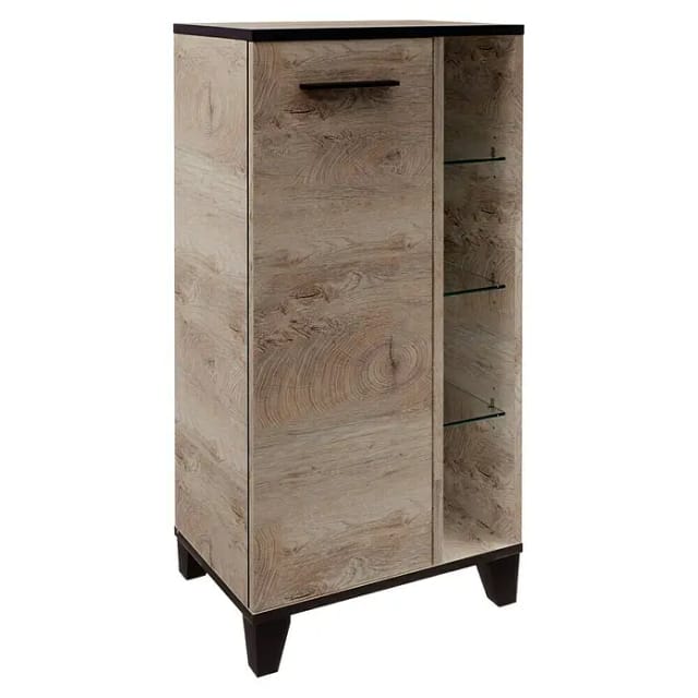 FACKELMANN Midischrank »TE-A«, BxHxT: 47 x 94,2 x 32 cm, Optik Nature-Oak - braun