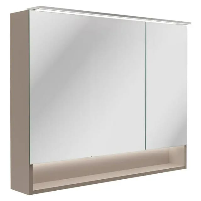 FACKELMANN Spiegelschrank »B.Paris«, Cubanit Grau, BxHxT: 90 x 71,8 x 15,6 cm