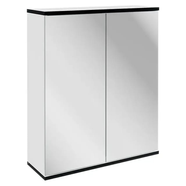 FACKELMANN Spiegelschrank »TE-A«, Weiß matt, BxHxT: 60,2 x 71,3 x 20 cm - grau