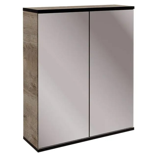 FACKELMANN Spiegelschrank »TE-A«, Nature Oak, BxHxT: 60,2 x 71,3 x 20 cm - grau