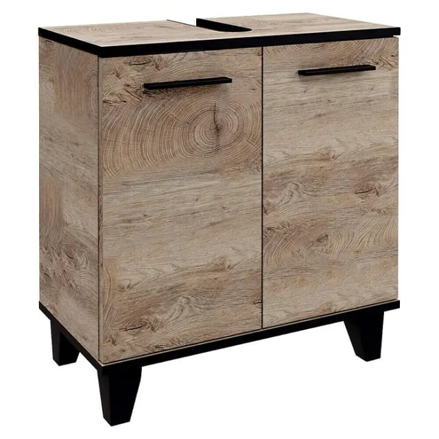 FACKELMANN Waschbeckenunterschrank »TE-A«, Optik Nature Oak, BxHxT: 60,2 x 63,2 x 32 cm - braun