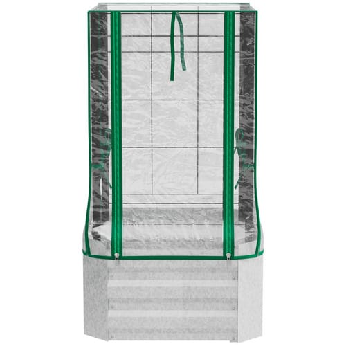 Outsunny Hochbeet, LxBxH: 53 x 53 x 90 cm - grau