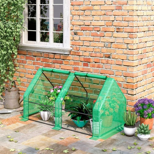 Outsunny Gewächshaus, LxBxH: 90 x 180 x 90 cm - gruen