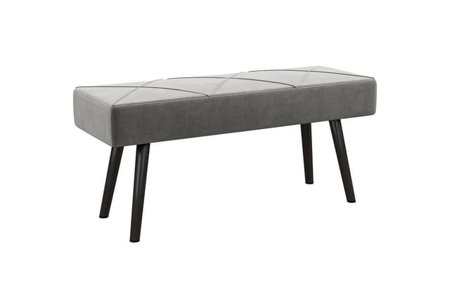 HOMCOM Sitzbank, LxBxH: 100 x 36 x 45 cm - grau