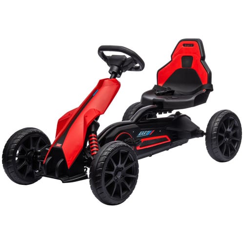 HOMCOM Go-Kart, verstellbar, LxBxH: 100 x 58 x 58,5 cm - rot