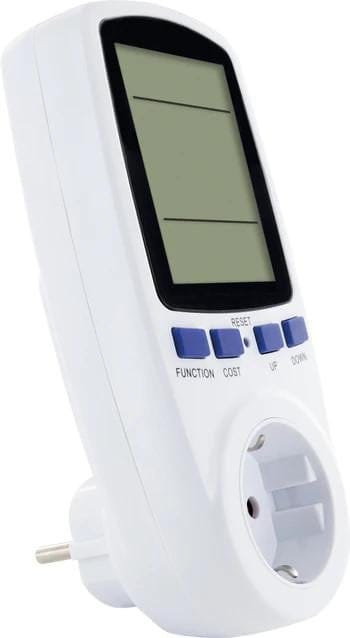 SCHWAIGER Energiekostenmessgerät, mit Display - weiss