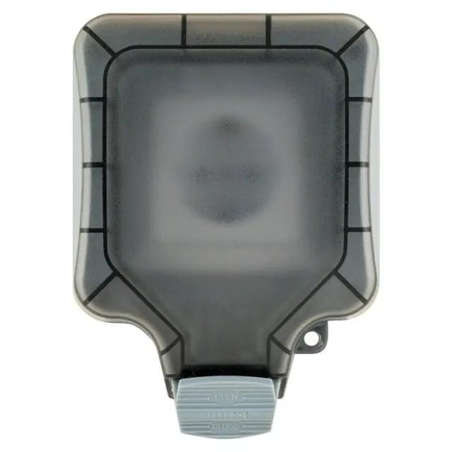 SCHWAIGER Schuko-Steckdose, IP66 mit 1x Schuko- Unterputzdose - grau
