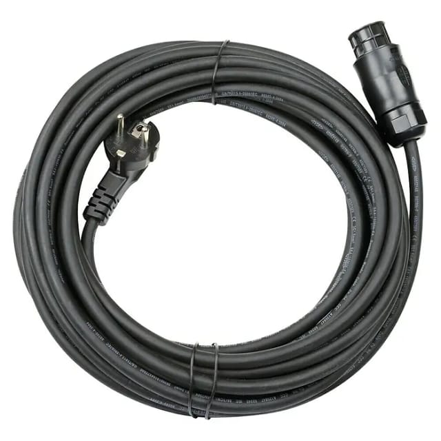 SCHWAIGER Kabel, Haushaltsstecker, 10 m - schwarz