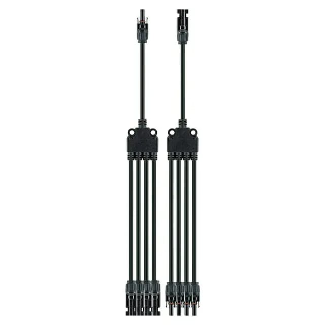 SCHWAIGER Adapter, Solar 4in1, 20cm - schwarz