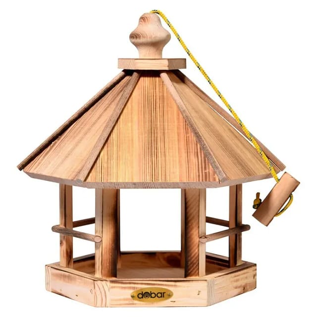 DOBAR Vogelhaus »Caliente«, zum Aufhängen, geflammt - braun