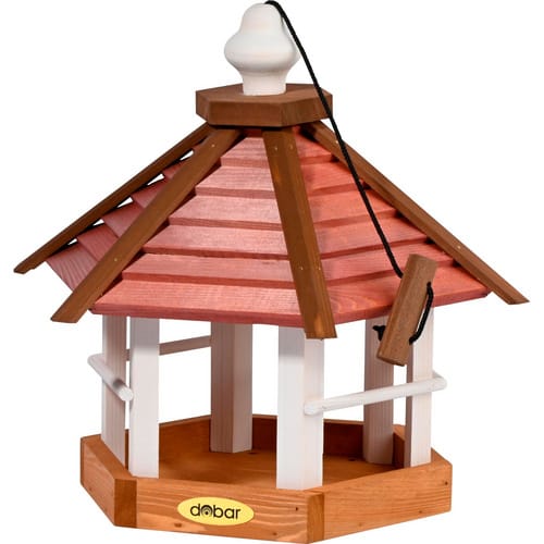 DOBAR Vogelhaus »Herbstfrüchte«, 6-eckig, hängend - braun