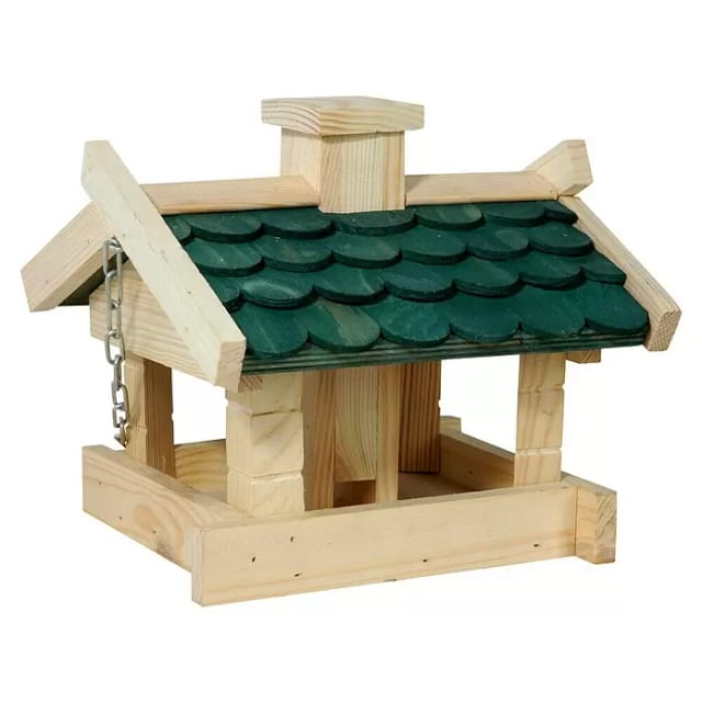 DOBAR Vogelhaus »Thule«, mit Schindeldach, hängend - gruen