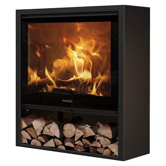 PANADERO Kaminofen, Kaminofen Grand Allegro, 12,7 kW, Stahl, schwarz, ZB