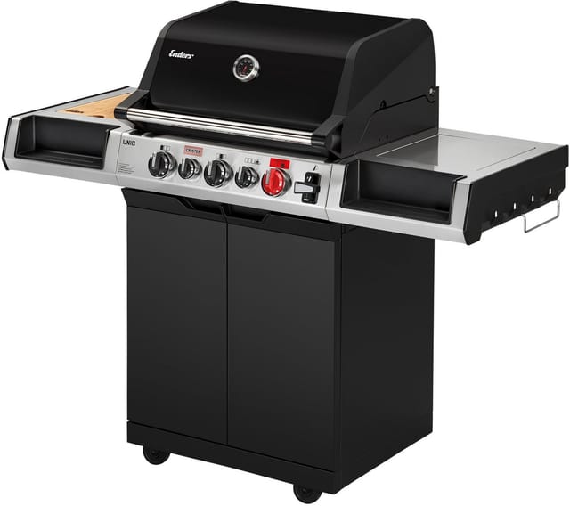 ENDERS Gasgrill »UNIQ 3 IK Cruster«, 3 Brenner, Grillfläche: 63 x 45 cm, silber/schwarz