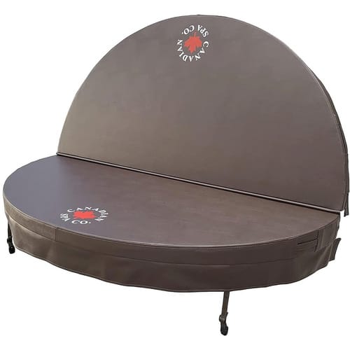 Canadian Spa Whirlpoolabdeckung, 198 cm Ø, braun, isolierend, UV-beständig