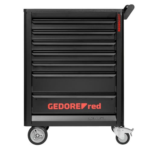 GEDORE red Werkzeugwagen, GEDMaster mit 7 Schubladen - schwarz