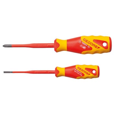 GEDORE Schraubendrehersatz, SLIM DRIVE, 2-teilig - rot
