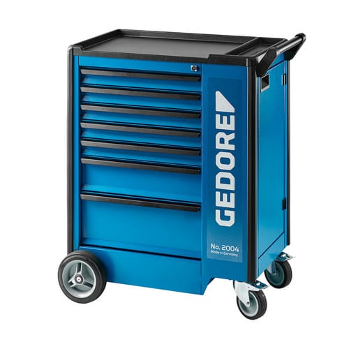 GEDORE Werkzeugwagen, mit 7 Schubladen - blau