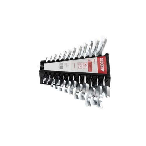 GEDORE red Doppelmaulschlüssel-Satz, kurz 6-32 mm 12-teilig - silberfarben