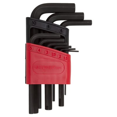 GEDORE red Winkelschraubendrehersatz, 6-kant 1.5-10 mm 9-teilig - schwarz