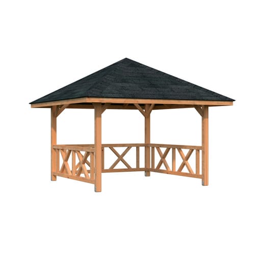 PALMAKO Pavillon »Bianca Set 101«, BxHxT: 300 x 319 x 300 cm, Braun