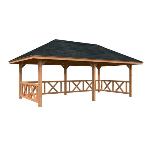 PALMAKO Pavillon »Bianca Set 107«, BxHxT: 588 x 319 x 300 cm, Braun