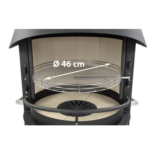 asado Gartenkamin »Fuego 70«, BxHxT: 70 x 225 x 70 cm, schwarz