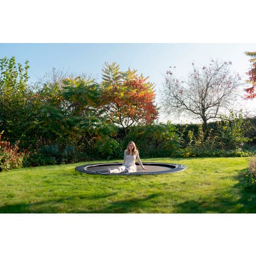 EXIT Toys Trampolin »InTerra«, Ø 427 cm, max. 120 kg, ab 14 Jahre - schwarz