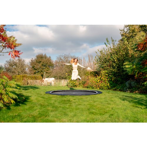 EXIT Toys Trampolin »InTerra«, Ø 366 cm, max. 120 kg, ab 14 Jahre - schwarz