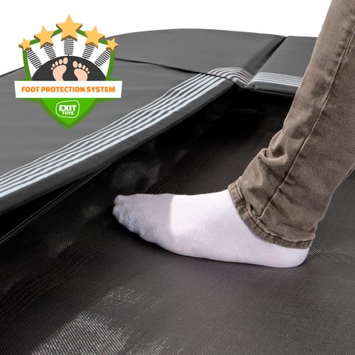 EXIT Toys Trampolin »InTerra«, 244 x 366 cm (LxB), max. 120 kg, ab 14 Jahre - schwarz